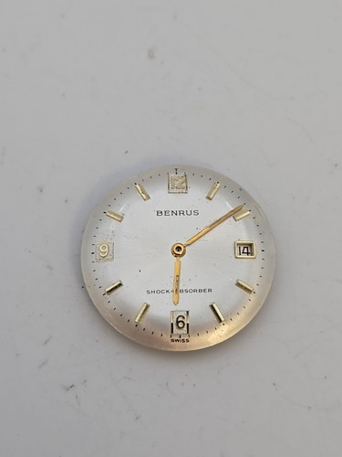 Vintage Benrus Shock Absorber 29mm Manual Day Dial & Movement
