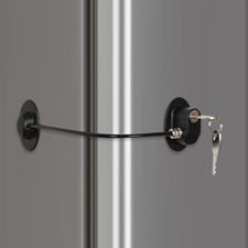 Refrigerator Door Lock with 2 Keys, File Drawer Lock, Freezer Door Lock and