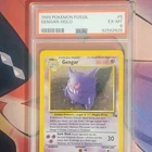 1999 WotC Pokemon Fossil Gengar 5/62 Holo Rare English PSA 6