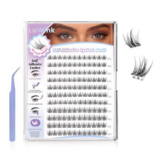 Natural Pre Glued Lash Clusters, 132PCS, 10-1...