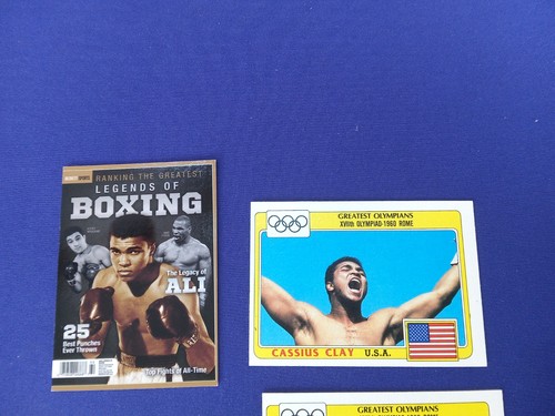 2015 MUHAMMAD ALI cassius clay becket promo card +3 1983 TOPPS 7-11 RINGS BLACK - Picture 4 of 11