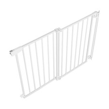 30in Tall Baby Gate No Bottom Bar 28-43in Adjust Steel for Dogs Toddlers