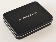 Porsche Logo Black Nail Care 4-Piece Set Compact Grooming Kit with Case