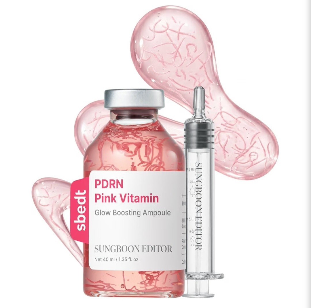 SUNGBOON EDITOR PDRN Pink Vitamin Glow Boosting Ampoule 40ml - AUTHENTIC - Image 2