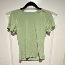 Light Green Cotton Jersey Short Sleeve Crew Neck T-Shirt Women's Size
