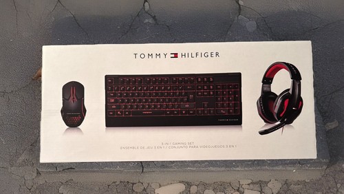 Tommy Hilfiger Gaming 3 w 1 zestaw kombi klawiatura zestaw słuchawkowy mysz gamingowa nowa