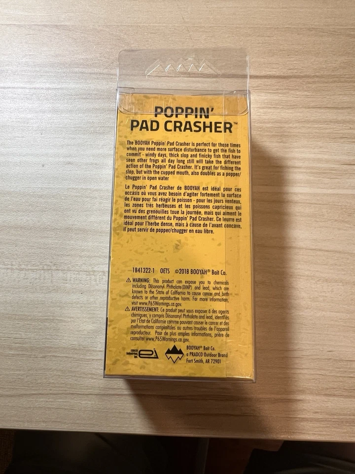 3 упаковки Booyah Poppin' Pad Crasher цвет для ловли окуня топовой воды - дротиковая лягушка - Изображение 2 из 4