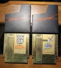 NES Game LOT The Legend of Zelda 1 + 2 Adventure of Link Gold NINTENDO AUTHENTIC