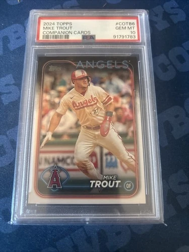 2024 Topps Series 1 Companion Cards Mike Trout #COTB-6 SP 1876