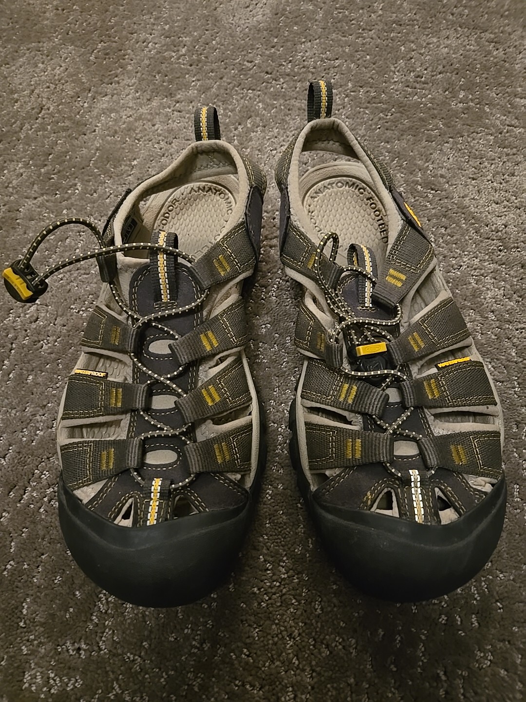 SANDALI ACQUA KEEN UOMO NEWPORT H2 PUNTA CHIUSA CORVO ALLUMINIO TAGLIA 8 5