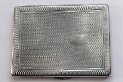 sylva chrome cigarette case emu Vintage England EMU BRAND Sylva Chrome Cigarette Case 1970's
