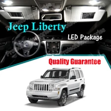 White LED Lights Interior Package Kit for 2008 - 2012 Jeep Liberty KK