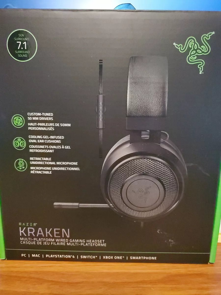 AUDIFONOS GAMER RAZER KRAKEN OVAL 7.1 SURROUND USB