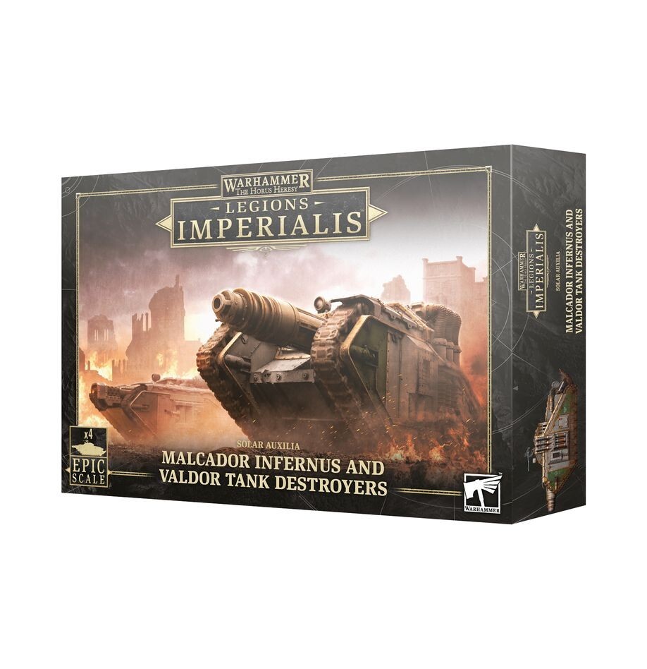 MALCADOR INFERNUS & VALDOR TANK DESTROYERS set di 4 minature EPIC SCALE warhamme