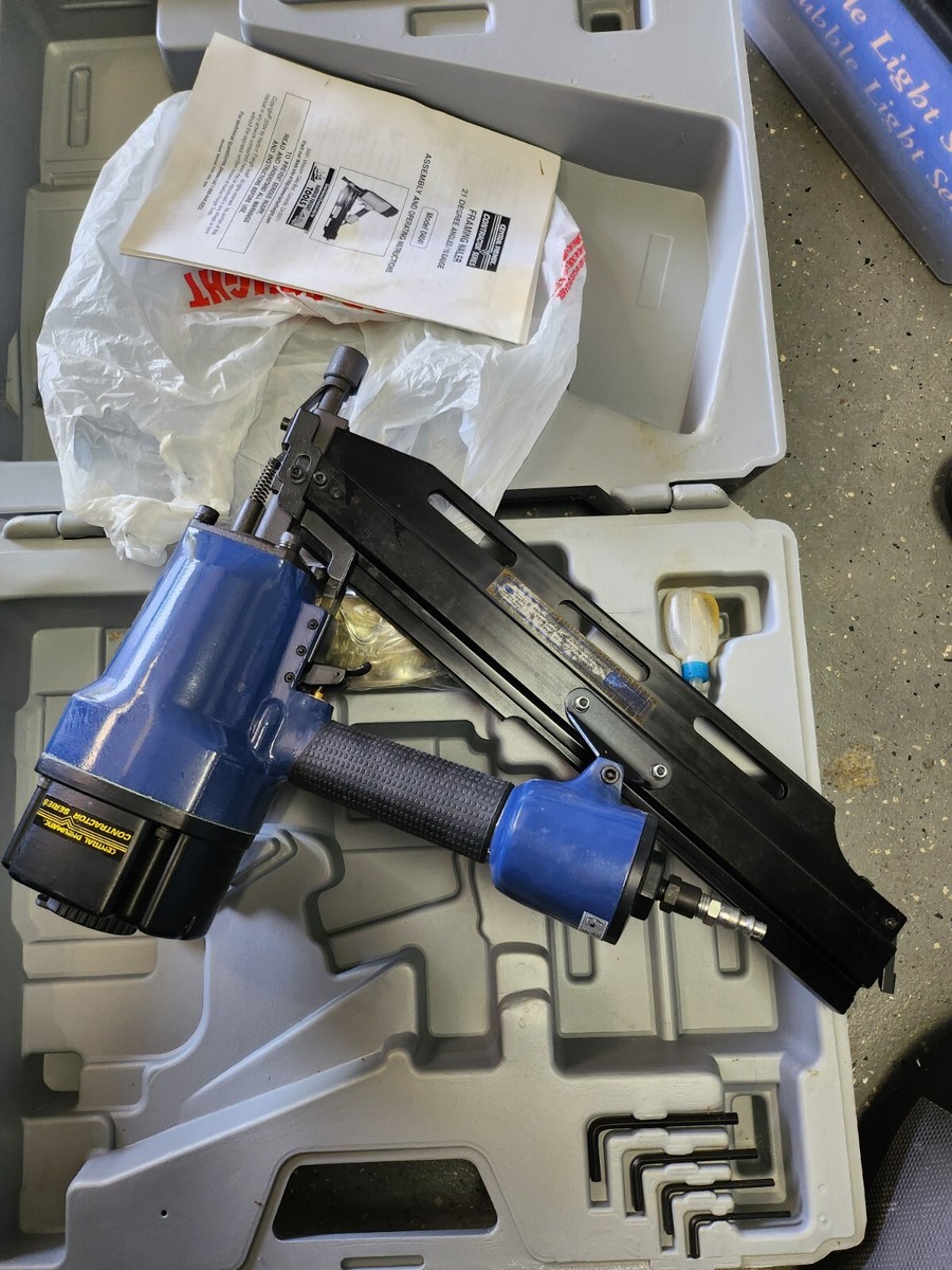 Central Pneumatic Contractor Series 21-degree Angled Framing Nailer 10GA 04041 Central Pneumatic Contractor Series 21-degree Angled Framing Nailer 10GA 04041