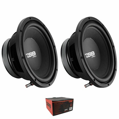 2 DS18 PRO-W10.4S 10'' 4 Ohm SVC Water Resistant Bike Motorcycle Subwoofers Subs