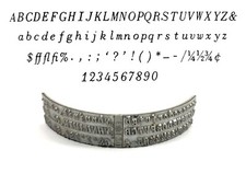 No.385-10 Bodoni Book Italic Type Shuttle Varityper Typewriter Hammond Multiplex thumbnail