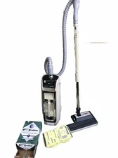 Vtg Electrolux Automatic Control Vacuum Cleaner 1521 w/ Power Nozzle  Hose & Bag
