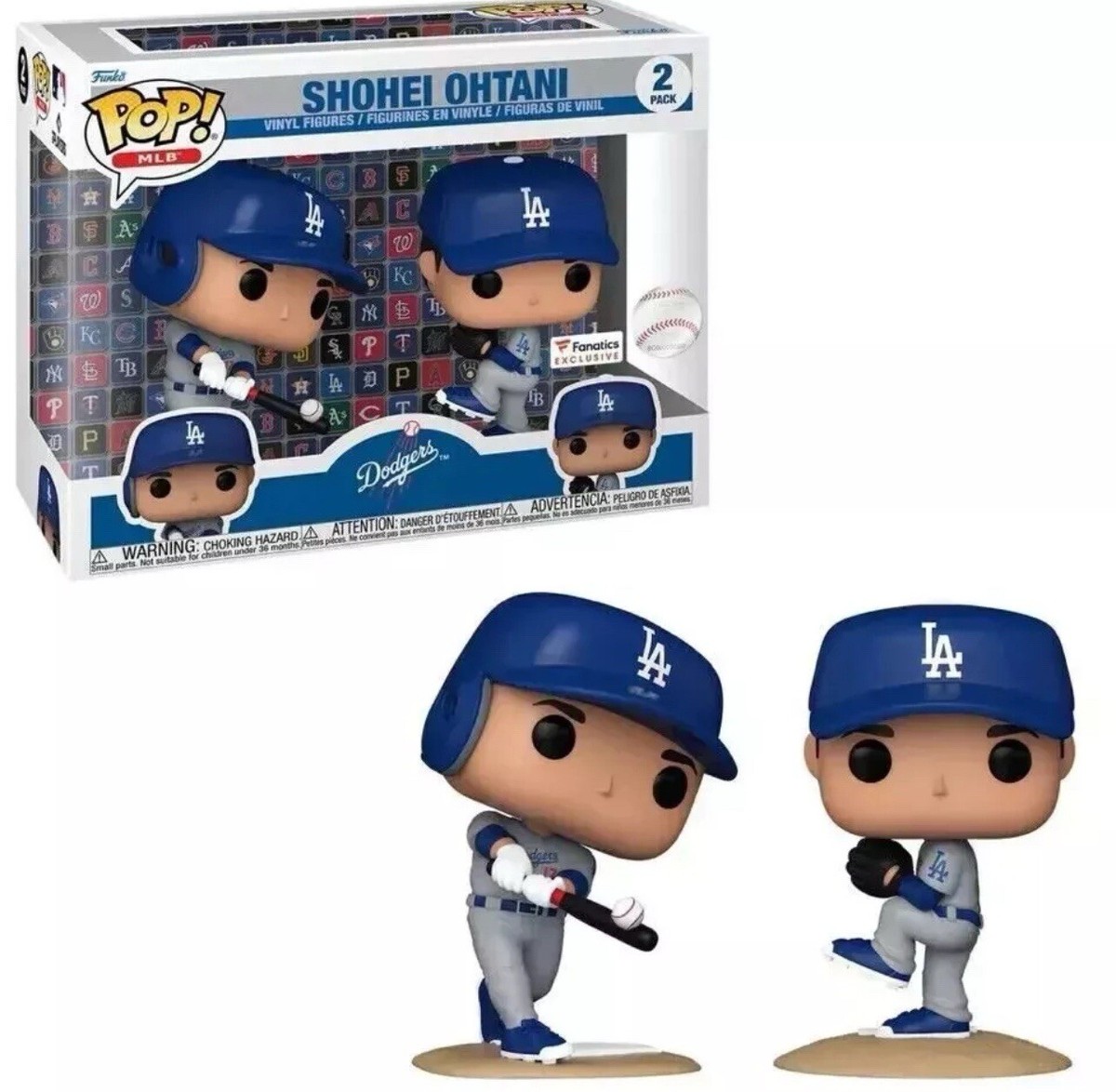 Shohei Ohtani funko pop フィギュア 3体セット MLB Shohei Ohtani LA Dodgers Funko Fanatics Exclusive Two