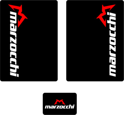 Marzocchi UPPER FORK DECALS BLACK GREY MOTOCROSS GRAPHICS MX GRAPHICS