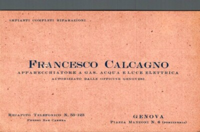 Genoa - Gas water and electricity appliance - commercial F. small shipped