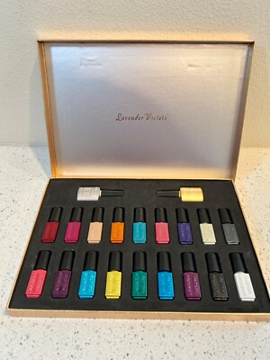 LAVENDER VIOLETS Gel Nail Polish Kit w/Base & Top Coat - Soak Off - NEW SET !