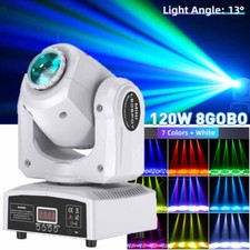 120W 8Gobo Moving Head Stage Lighting RGBW LED DJ DMX Beam Spot Club Party Light