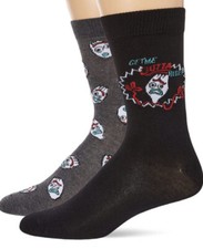 New Disney  s TOY STORY 4 Mens 2 Pair Novelty Crew Socks FORKY  GET ME OUTTA HERE