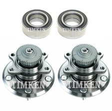 NEW Front and Rear Wheel Bearings & Hubs Kit Timken For Kia Optima FWD 2006-2008