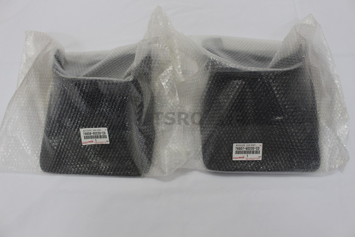 2003-2009 Lexus GX470 Rear Mud Guards Flaps Splash PAIR | Black