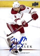 Zbynek Michalek - Signed 2008-09 Upper Deck Series 1 Card #51 - Coyotes