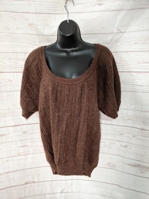 Express Design Studio Women's Blouse Top Brown Size S