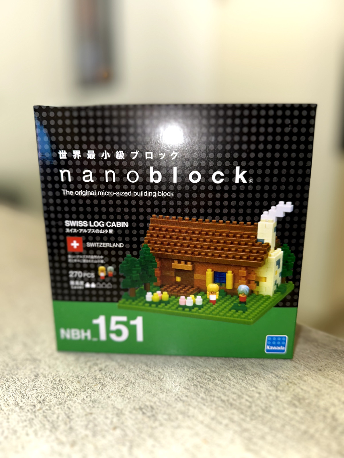 Nanoblock Swiss Log Cabin NBH-151 la perfection du modélisme japonais miniature en ABS