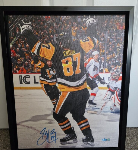 Étui De Luxe Avec Rondelle Sidney Crosby (Penguins) - But En Or 2010 - Frameworth LE 18/87