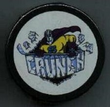 AHL SYRACUSE CRUNCH 1996-1998 White Back Old LOGO PUCK -#4L
