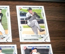 BROOKS GOSSWEIN 2021 1st BOWMAN DRAFT CARD BD-21 WHITE SOX (FIRST ROOKIE BASE)