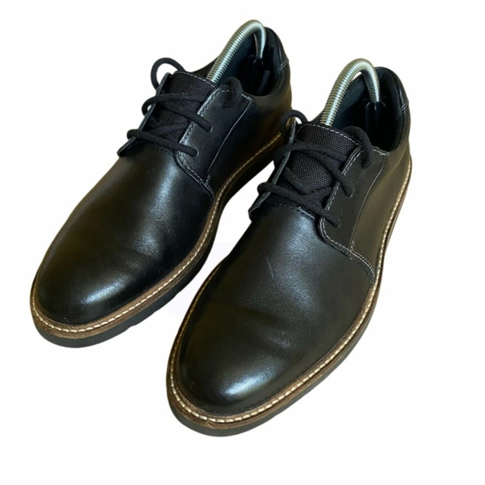Scarpe Oxford Clarks Collection stringate uomo 7 5M pelle nera casual ufficio
