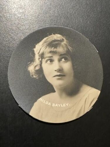 1924 Godfrey Phillips   CIRCILAR FILM STARS HILDA BAYLEY (A) - Afbeelding 1 van 2
