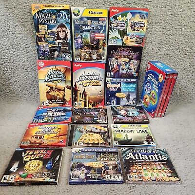 4 GAMES * Mystery ADVENTURE PACK CD ROM PC VIDEO GAME Free USA Shipping