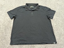 Eddie Bauer Travex Polo Shirt Mens Extra Large Short Sleeve Black Casual