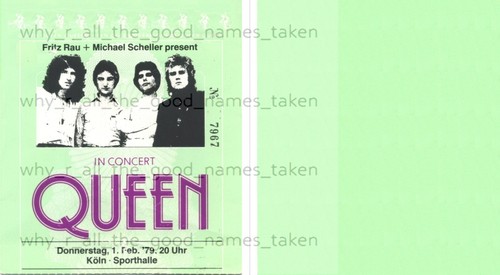 QUEEN 👑 MUSIC GROUP ARTIST 🎸 Reproduction CONCERT TICKETS 🎟️ Individual Sale - 第 42/102 張圖片
