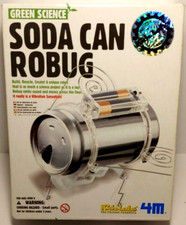 Green Science Moving SODA CAN ROBUG by 4M 036475 Kids Labs. NEW