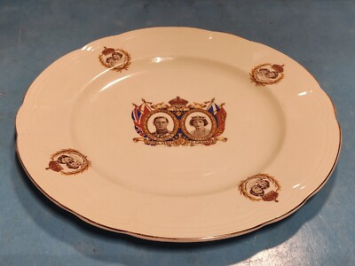 Alfred Meakin Plate - 1939 Royal Visit to Canada King George VI