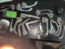 Lot Of Old Car Parts Chrome Ford Chevrolet Dodge Door Handles Trunk