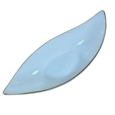 Lenox Olympia Boat Shaped Candy Dish Gold Trim MCM