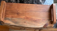 NATURAL WOOD LIVE EDGE CHARCUTERIE BOARD NWT