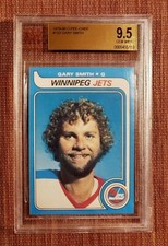 1979 O-Pee-Chee #103 Gary Smith Winnipeg Jets Hockey Card BVG 9.5 Gem Mint Pop 1