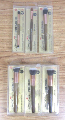 AMOR US AMORUS SHADER MAKEUP BRUSH LOT 6 FACE & EYE BRUSHES 104 110 119 122 129 
