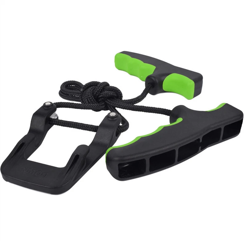 Crossbow Cocking Device Cocker Rope Double Handle String Cocking Tool (GR & BK) - Image 2 of 4