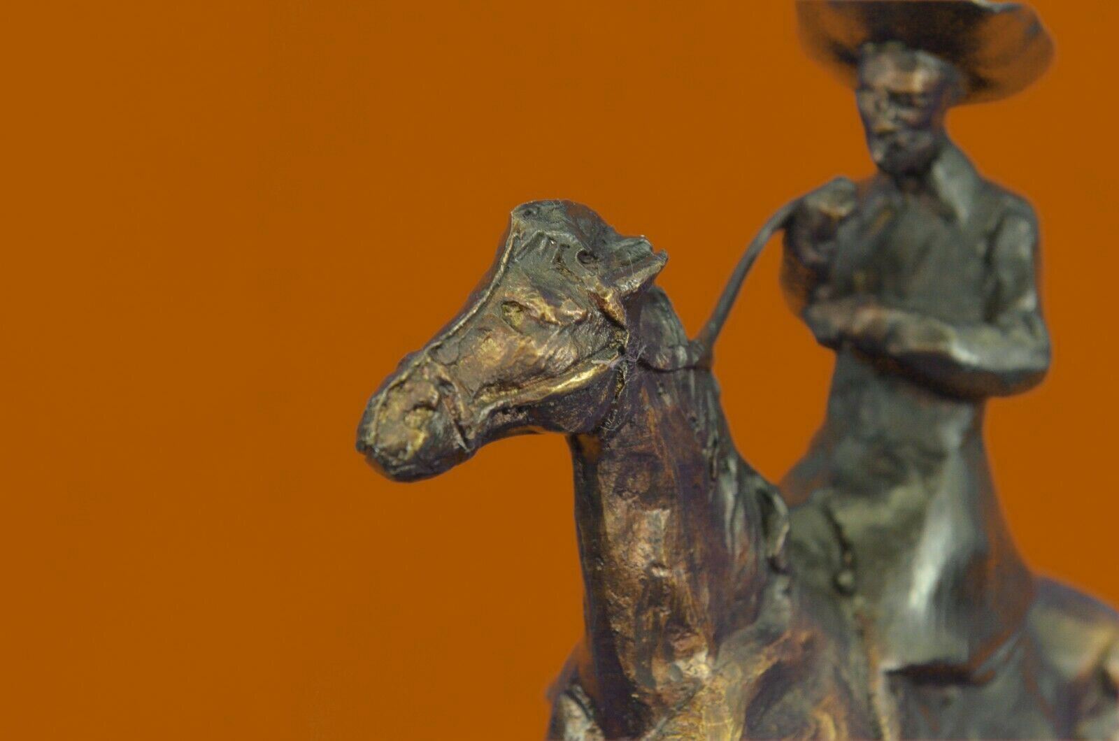 Cowboy Frederic Remington Horse Bronze Sculpture Western Statue Figurine Decor eBay